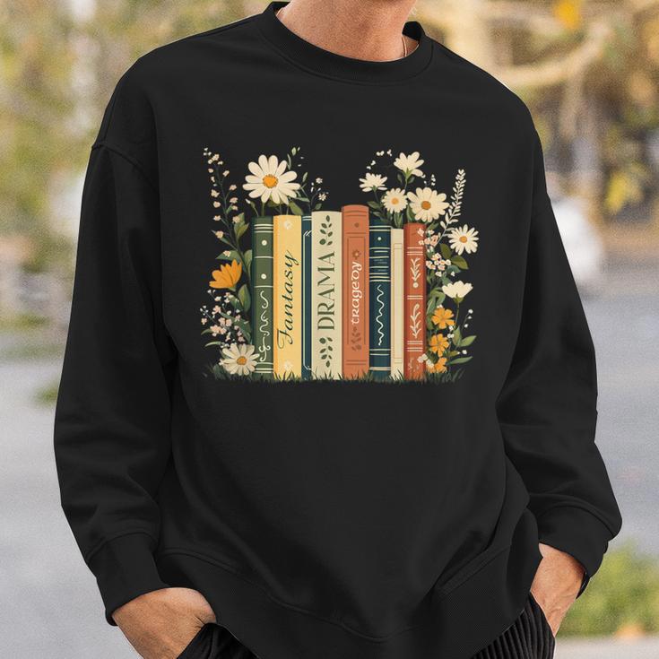 Fantasy Drama Tragedy Book Floral Subtle Sweatshirt Gifts for Him