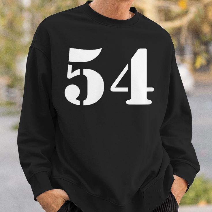 Fifty Four 数字 54 ナンバー スウェットシャツ 彼への贈り物