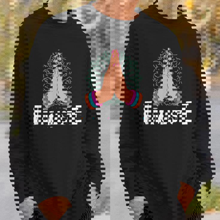 Fold Your Hands 瞑想 ナマステ スウェットシャツ 彼への贈り物