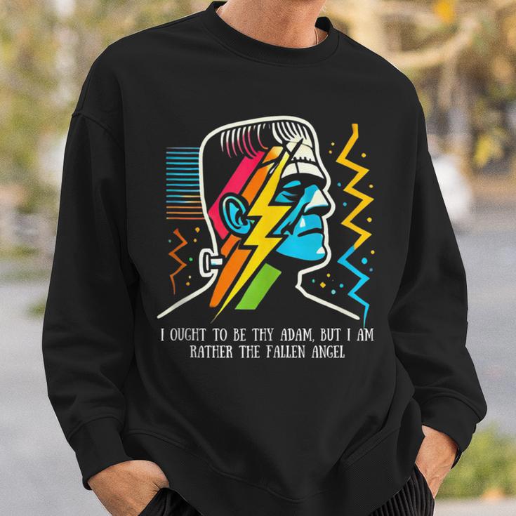 Frankenstein I Ought To Be Thy AdamFallen Angel Book Quote Sweatshirt Gifts for Him