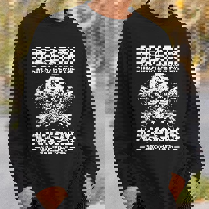 Freemasonkull Quote Deathmiles Mason ユーモア フリーメイソン スウェットシャツ 彼への贈り物