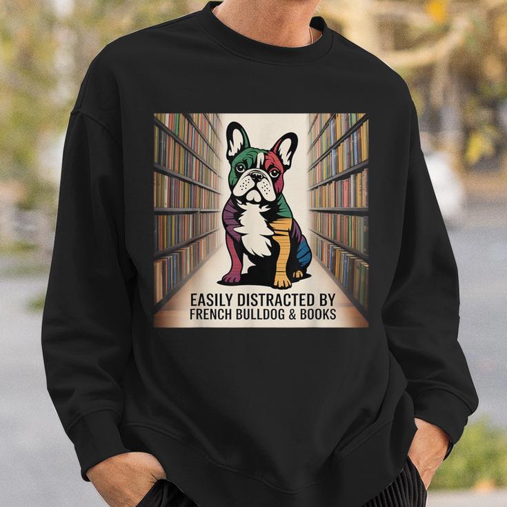 French Bulldog Dog Books Nerds Book Readers French Bulldog Sweatshirt Gifts for Him