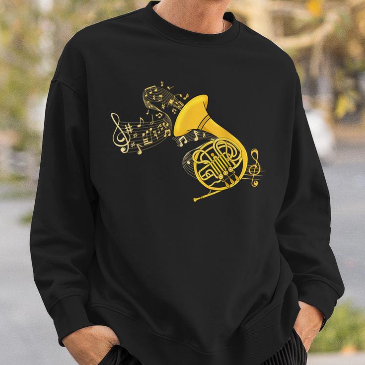 French Horn Music Lover ビッグバンド楽器 フレンチホーン スウェットシャツ 彼への贈り物