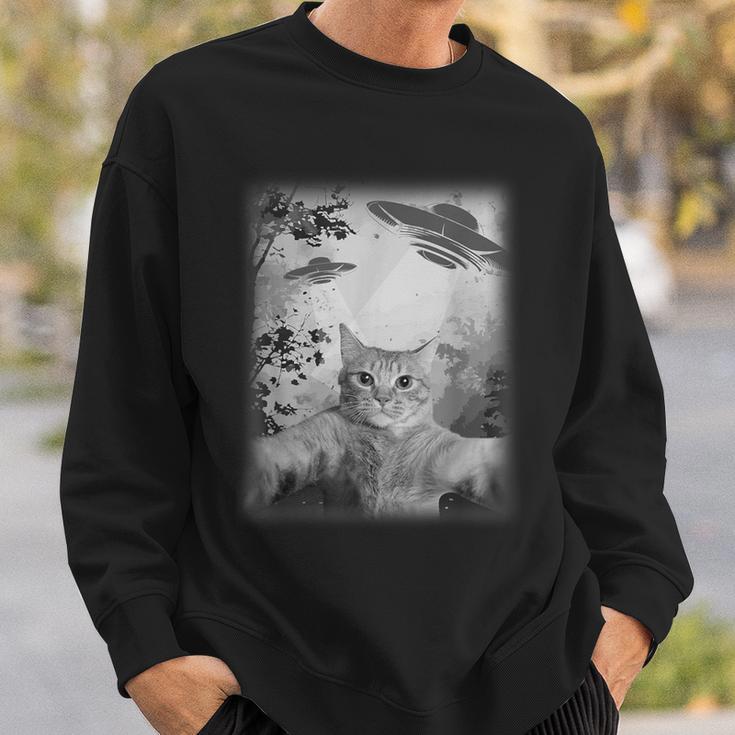 Catelfie With Ufos Cosmic Catpace Cat スウェットシャツ 彼への贈り物