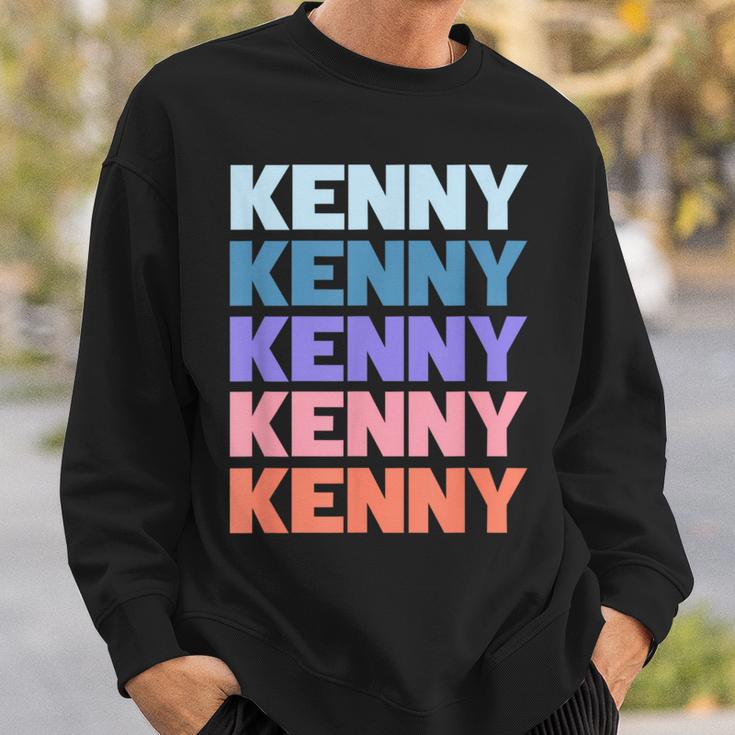 Modern Repeated Text Kenny スウェットシャツ 彼への贈り物