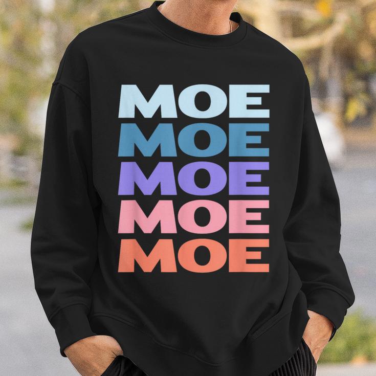 Modern Repeated Text Moe スウェットシャツ 彼への贈り物