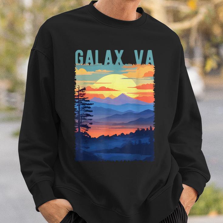 Galaxirginia Usa 山景色 サンセットスタイルデザイン スウェットシャツ 彼への贈り物