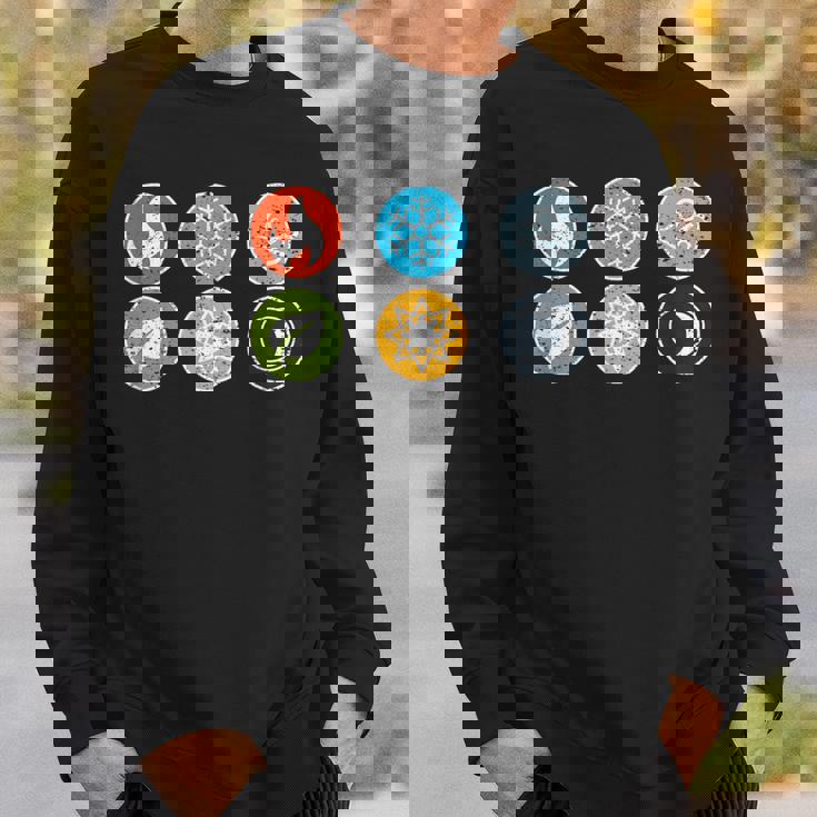 Gloomhaven Elements シンボル 火 氷 空 地球 ライトダーク スウェットシャツ 彼への贈り物