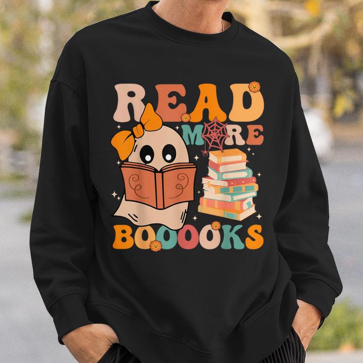 Groovy Booooks Ghost Read More Books Teacher Halloween Men Women Kids Sweatshirt Gifts for Him Groovy Booooks Ghost Read More Books Teacher Halloween Men Women Kids Sweatshirt Gifts for Him