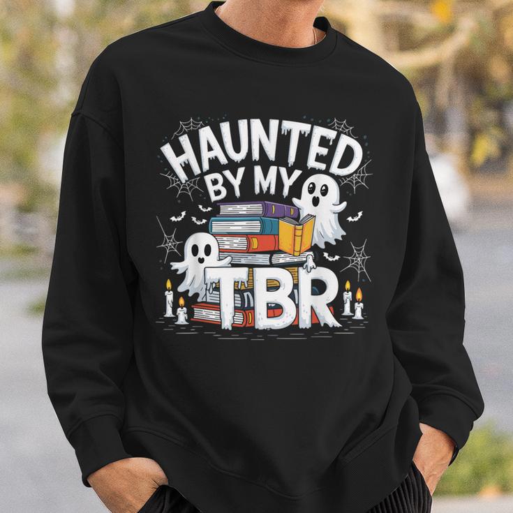 Halloween Book Lover Teacher Ghost Costume Haunted By My Tbr Sweatshirt Gifts for Him Halloween Book Lover Teacher Ghost Costume Haunted By My Tbr Sweatshirt Gifts for Him