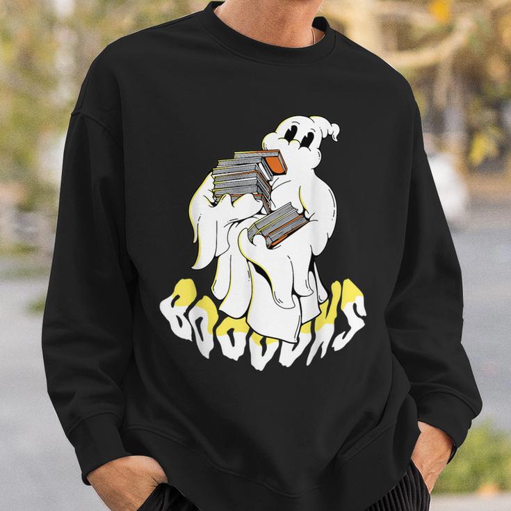 Halloween Books Cute Ghost Reading Booooks Teacher Sweatshirt Gifts for Him Halloween Books Cute Ghost Reading Booooks Teacher Sweatshirt Gifts for Him