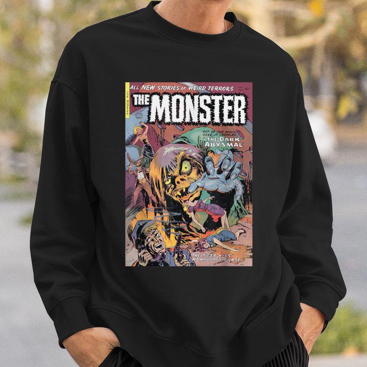 Halloween Horror Vintage Monster Comic Book Retro Sweatshirt Gifts for Him