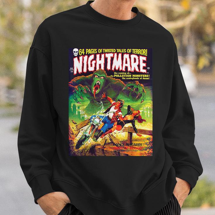 Halloween Monster Scary Vintage Horror Comic Book Sweatshirt Gifts for Him