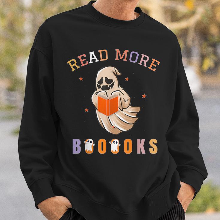Halloween Read More Books Cute Boo Read a Book Sweatshirt Gifts for Him