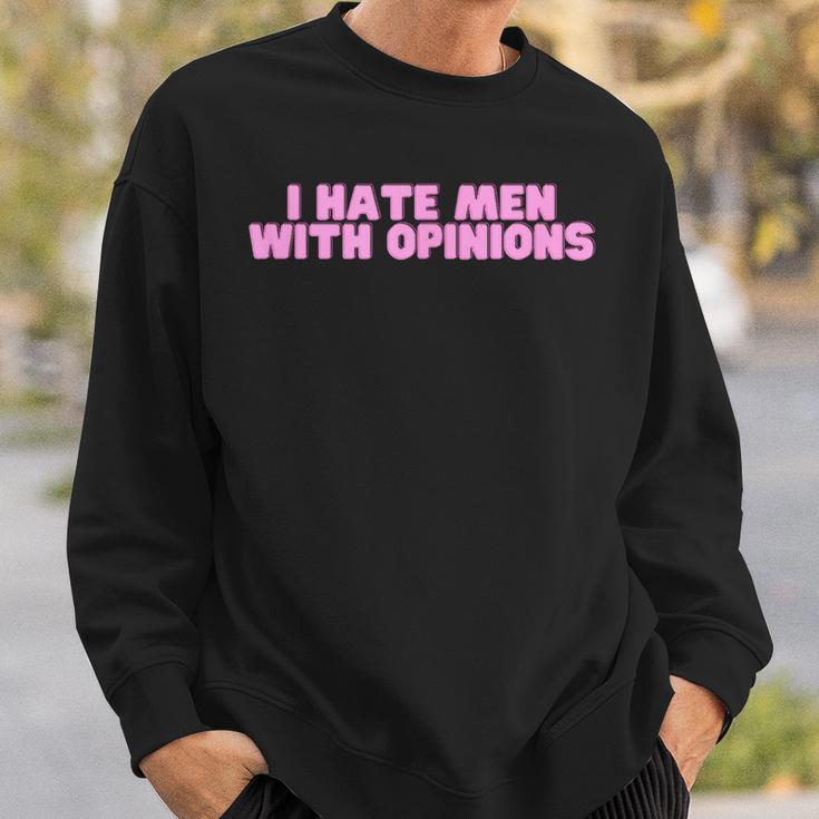 I Hate With Opinions Y2k ファニーフェミニスト ホットガールスレイ スウェットシャツ 彼への贈り物