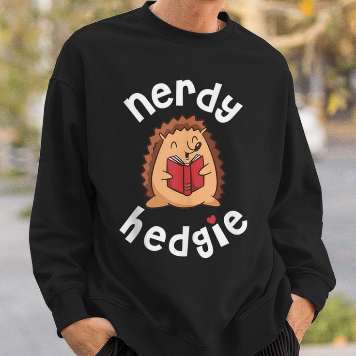 Hedgehog Book Sweatshirt Gifts for Him