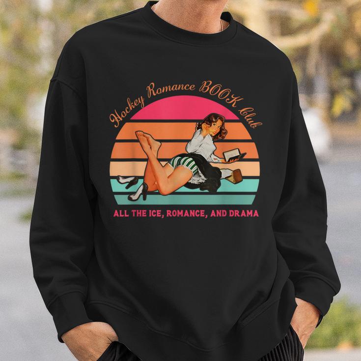 Hockey Romance Book Club All The Ice Romance Drama Vintage Sweatshirt Gifts for Him