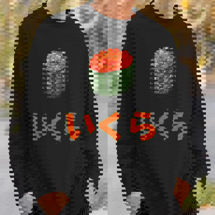 Ikura いくら Japaneseushialmon Eggsalmon Caviar スウェットシャツ 彼への贈り物