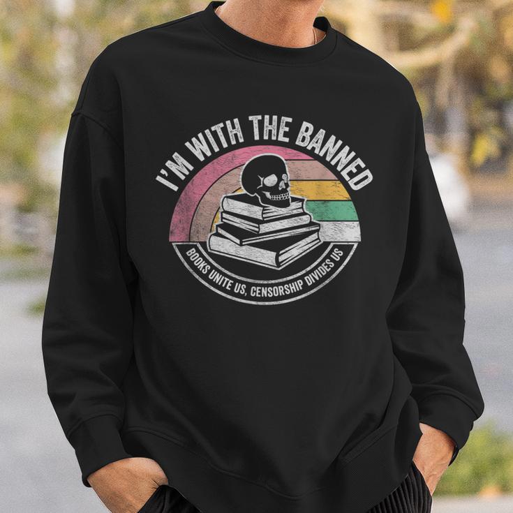 I'm With The Banned Books Unite Us Censorship Divides Us Sweatshirt Gifts for Him