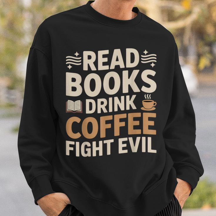 Introvert Reader Coffee Lover Book Shirt Sweatshirt Gifts for Him