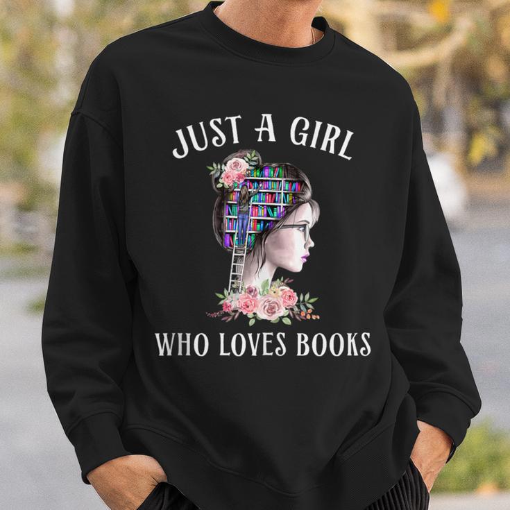 Just A Girl Who Loves Books Reading One More Chapter Sweatshirt Gifts for Him Just A Girl Who Loves Books Reading One More Chapter Sweatshirt Gifts for Him