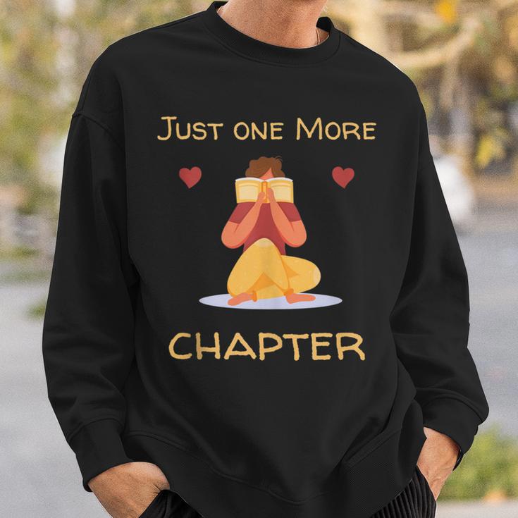 Just One More Chapter Red Book Lovers Bookworms & Readers Sweatshirt Gifts for Him Just One More Chapter Red Book Lovers Bookworms & Readers Sweatshirt Gifts for Him