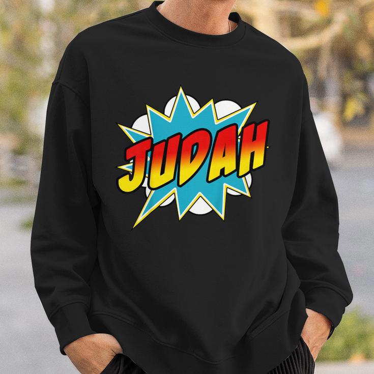 Kids Boys Judah Comic Book Superhero Name Sweatshirt Gifts for Him