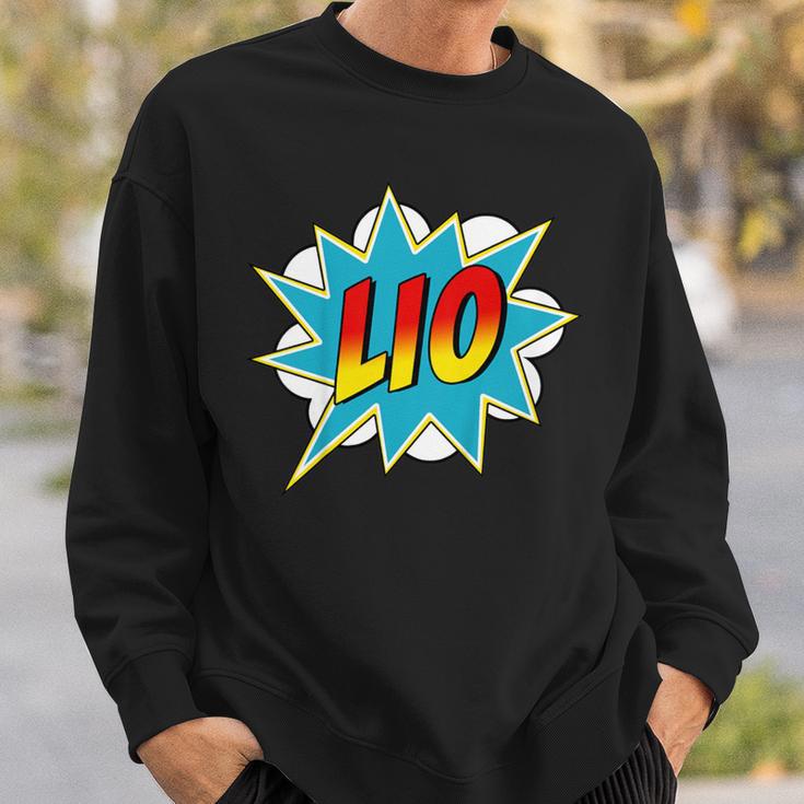 Kids Boys Lio Name Comic Book Superhero Sweatshirt Gifts for Him