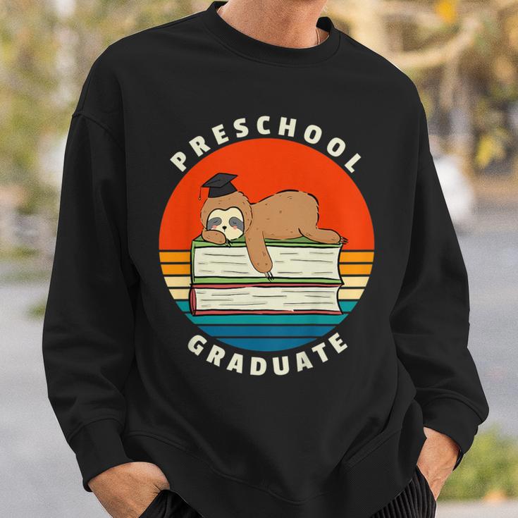 Kids Preschool Graduate Sloth Graduation Cap Sleeping On Books Sweatshirt Gifts for Him Kids Preschool Graduate Sloth Graduation Cap Sleeping On Books Sweatshirt Gifts for Him