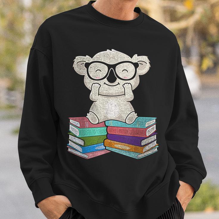 Koala Bear Reading Books Koala Sweatshirt Gifts for Him Koala Bear Reading Books Koala Sweatshirt Gifts for Him