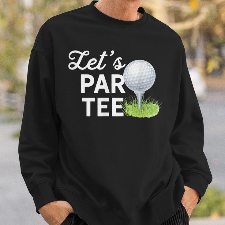 Let's Par ゴルフボール ティーピン付き 面白いゴルフクラブtシャツ スウェットシャツ 彼への贈り物