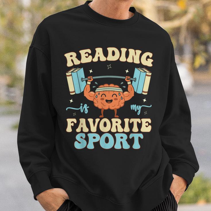 Librarian Reading Is My Favorite Sport Book Lover Sweatshirt Gifts for Him