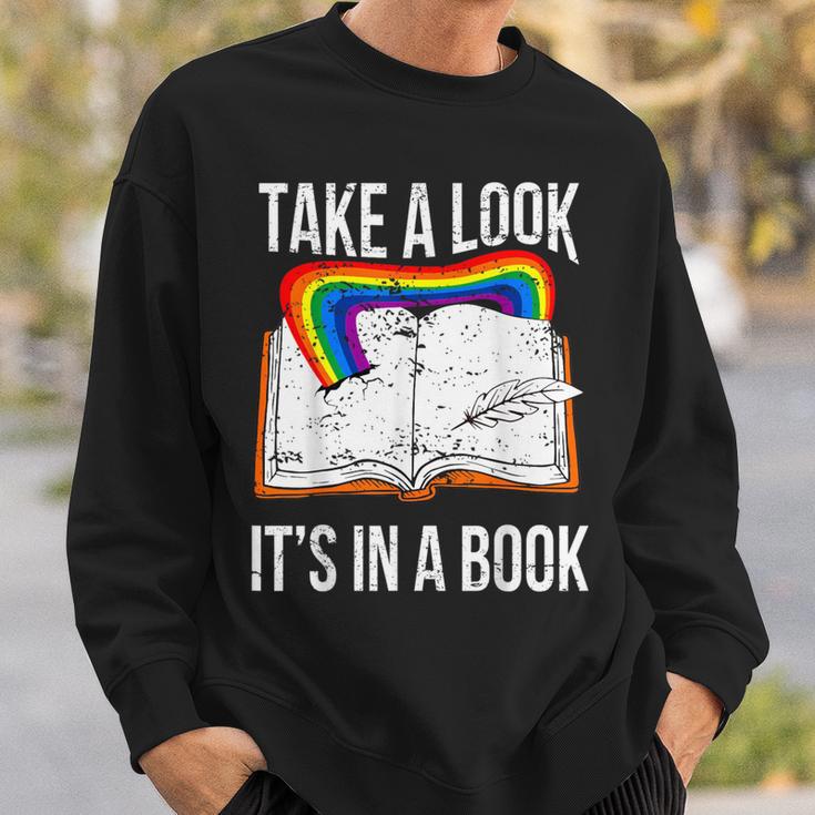 Take A Look It's In A Book Rainbow Bookworm And Book Lover Sweatshirt Gifts for Him Take A Look It's In A Book Rainbow Bookworm And Book Lover Sweatshirt Gifts for Him