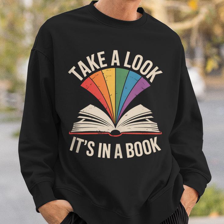 Take A Look Its In A Book Reading Sweatshirt Gifts for Him Take A Look Its In A Book Reading Sweatshirt Gifts for Him