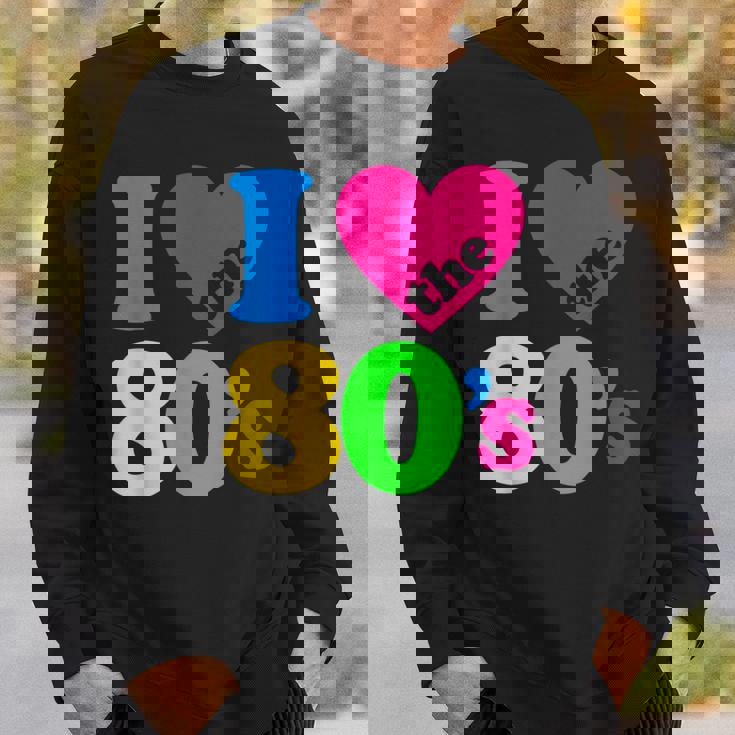 I Love The 80'S 80年代パーティードレスレトロ1980年代テーマ スウェットシャツ 彼への贈り物