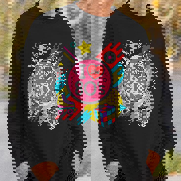 I Love The 80年代シャツ 80年代服 男女兼用 1980年代 スウェットシャツ 彼への贈り物