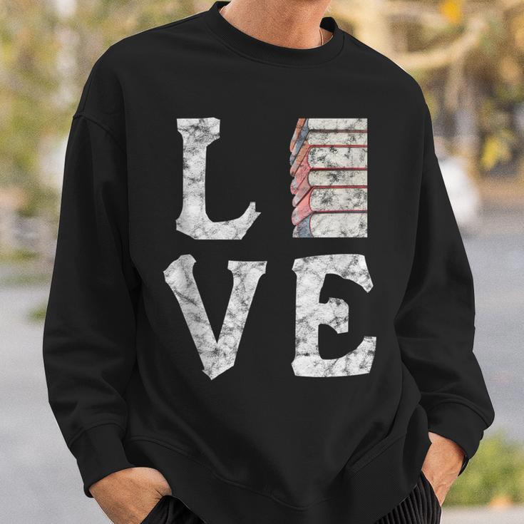 Love Books Book Stack Nerd Literary Readers Distressed Sweatshirt Gifts for Him Love Books Book Stack Nerd Literary Readers Distressed Sweatshirt Gifts for Him