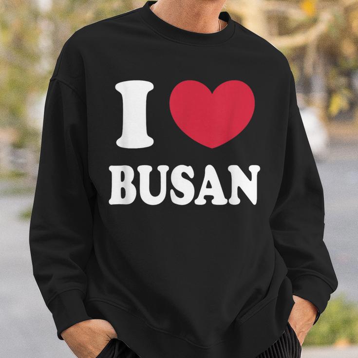 I Love Busan 釜山が大好きです スウェットシャツ 彼への贈り物