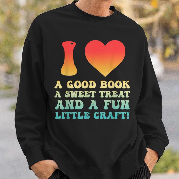 I Love A Good Book Sweet Treat Crochet Baking Sweatshirt Gifts for Him I Love A Good Book Sweet Treat Crochet Baking Sweatshirt Gifts for Him
