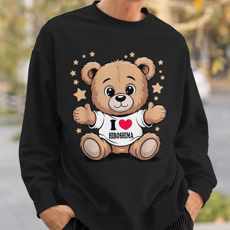 I Love Hiroshima Teddy Bear 広島大好きテディベア スウェットシャツ 彼への贈り物