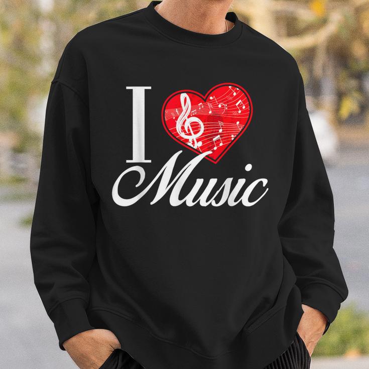 I Love Music D001-0095A スウェットシャツ 彼への贈り物