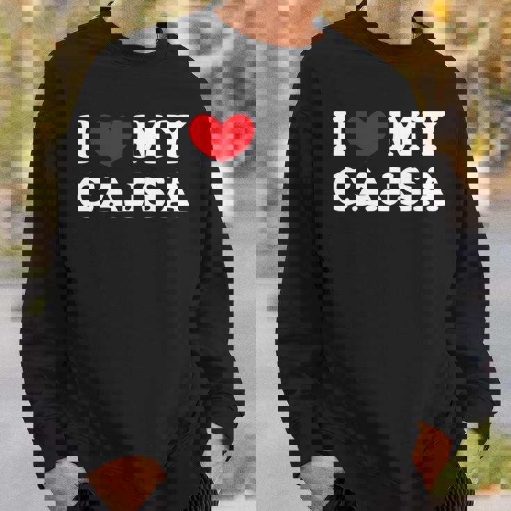 I Love My Cajsa アイ・ラブ・マイ・カジサ 長袖tシャツ スウェットシャツ 彼への贈り物
