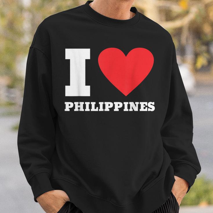 I Love Philippines I Heart Philippines 家族旅行 スウェットシャツ 彼への贈り物