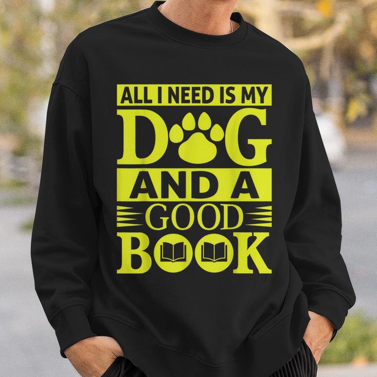 i Love Reading Tee All i Need Is My Dog And a Good Book Men Women Sweatshirt Gifts for Him i Love Reading Tee All i Need Is My Dog And a Good Book Men Women Sweatshirt Gifts for Him