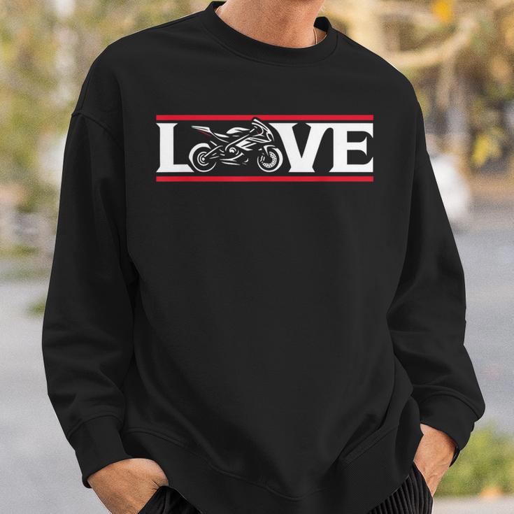 Love To Ride レース スポーツバイク ストリートバイク オートバイ スウェットシャツ 彼への贈り物