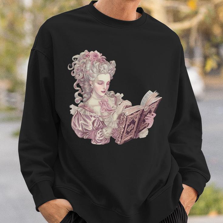 Marie Antoinette Reading A Book Sweatshirt Gifts for Him Marie Antoinette Reading A Book Sweatshirt Gifts for Him