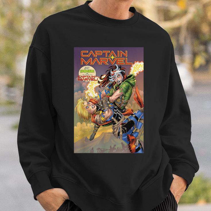 Marvel Captain Marvel Versus Rogue Revenge Comic Book Cover Sweatshirt Gifts for Him Marvel Captain Marvel Versus Rogue Revenge Comic Book Cover Sweatshirt Gifts for Him