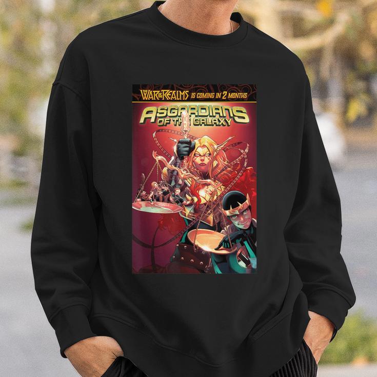 Marvel Comixology Asgardians Of The Galaxy Comic Book Cover Sweatshirt Gifts for Him