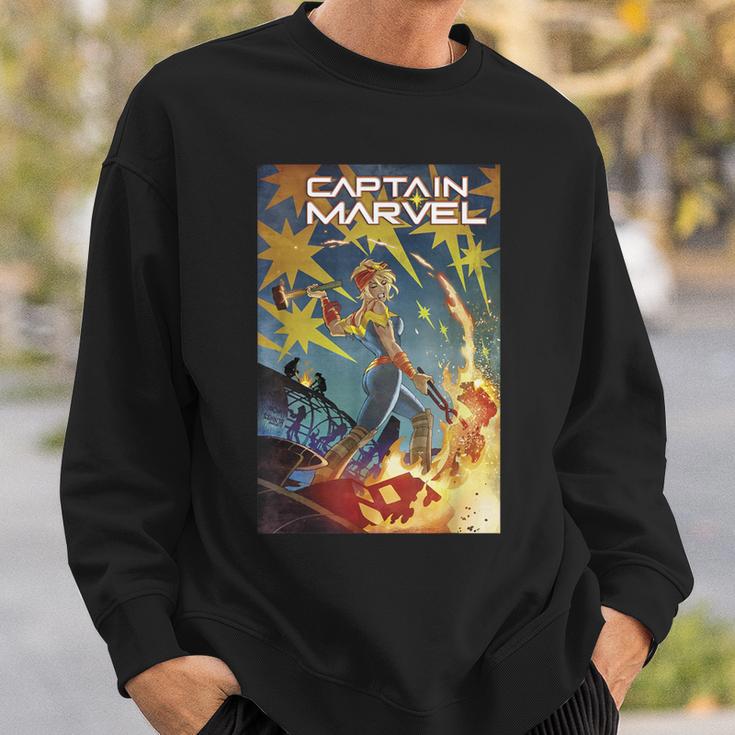 Marvel Comixology Captain Marvel She-Hulk Comic Book Cover Sweatshirt Gifts for Him