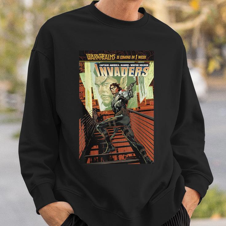 Marvel Comixology Invaders War Ghost Comic Book Cover Sweatshirt Gifts for Him